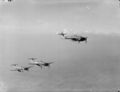 3 Westland Whirlwinds of 263 Sqn Exeter(Devon), flying in stepped line-astern formation over West Country.jpg