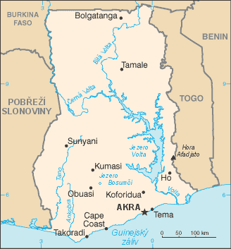 Mapa Ghany