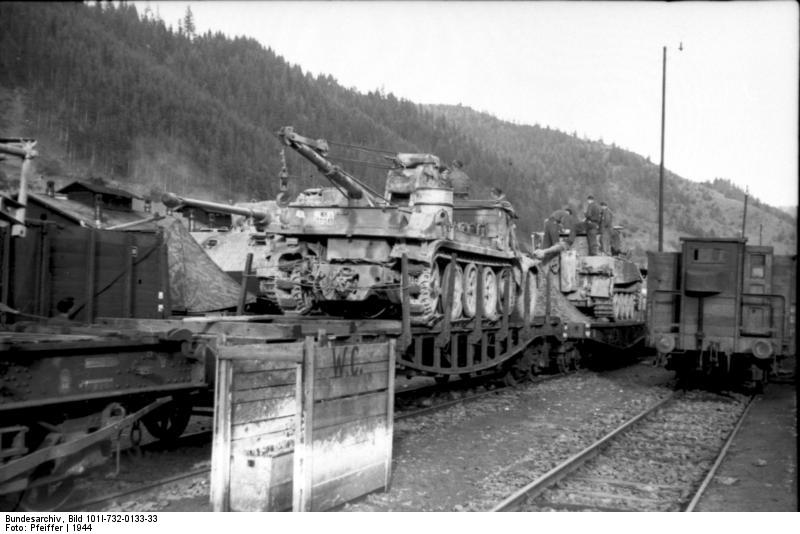 Soubor:Bundesarchiv Bild 101I-732-0133-33, Rumänien, Fahrzeugtransport mit Eisenbahn.jpg