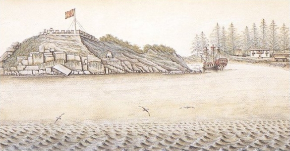 Soubor:Spanish fort San Miguel at Nootka in 1793.jpg