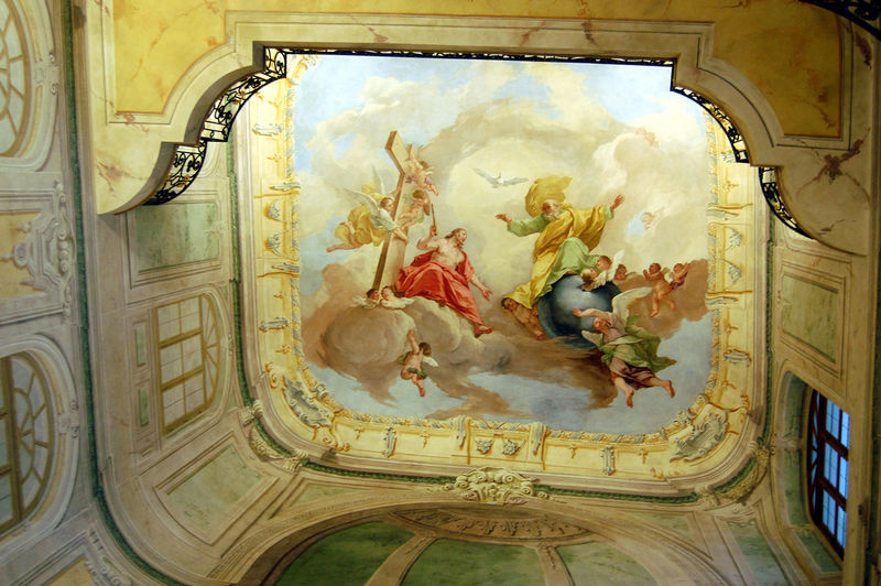Soubor:Praha, Pražský hrad, Rožmberský palác, freska 01.jpg