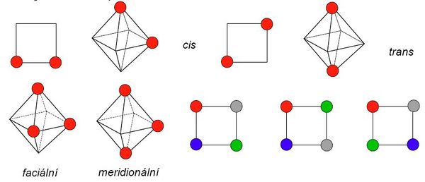 Geometrické izomery komplexních sloučenin