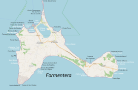 Formentera na mapě (2021)