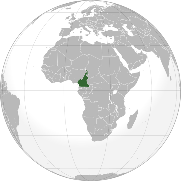 Soubor:Cameroon (orthographic projection).png
