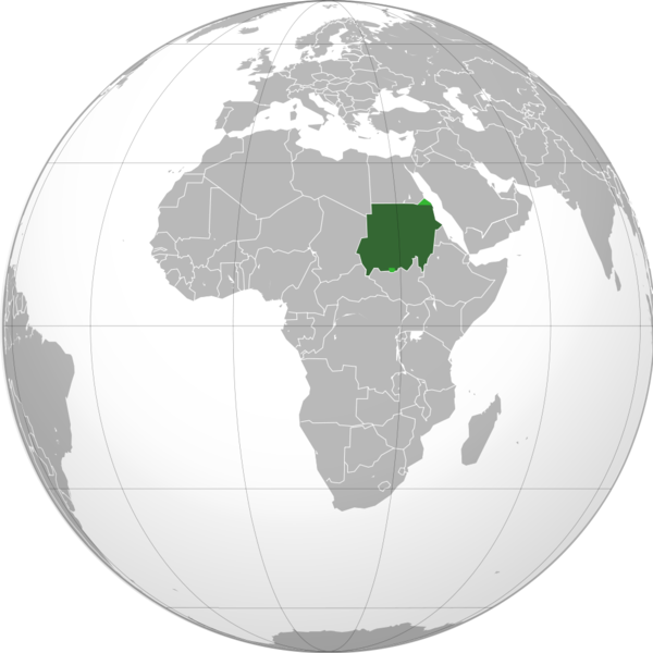 Soubor:Sudan (orthographic projection) highlighted.png