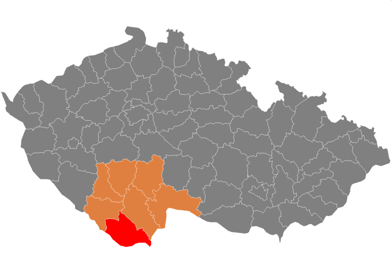 Soubor:Map CZ - district Cesky Krumlov.PNG