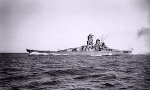 Jamato při zkušebních plavbách v roce 1941