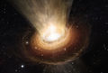 Artist's impression of the surroundings of the supermassive black hole in NGC 3783.jpg