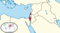 Israel in its region (pre 1967 territory).png