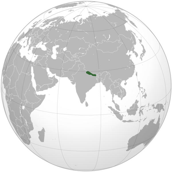 Soubor:Nepal (orthographic projection).png