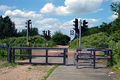 NCN Route 5, Road crossing safety barrier - geograph.org.uk - 1368842.jpg