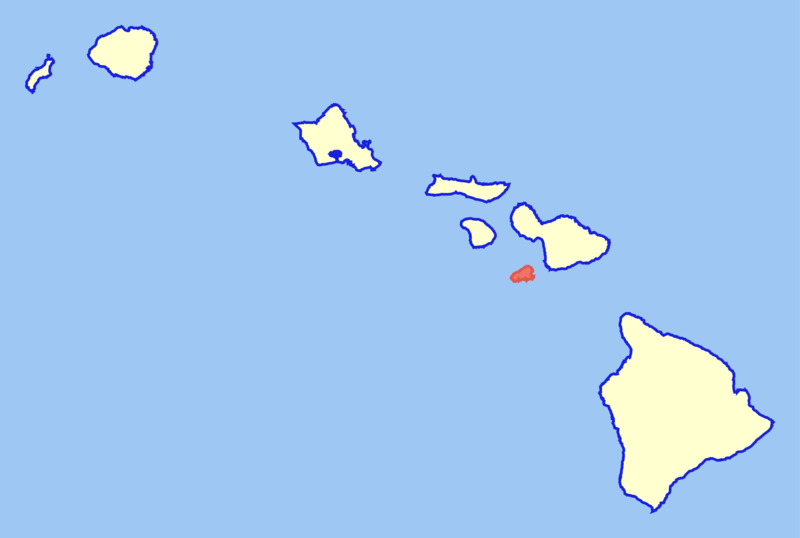 Soubor:Map of Hawaii highlighting Kahoolawe.png