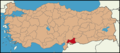 Latrans-Turkey location Gaziantep.png