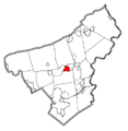 Map of Nazareth, Northampton County, Pennsylvania Highlighted.png