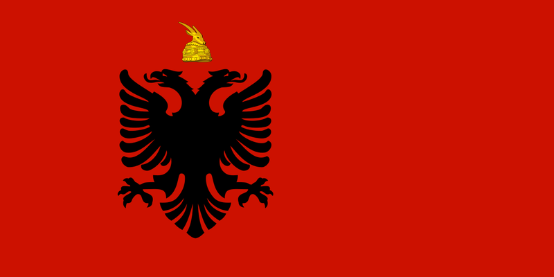 Soubor:Flag of Albania (1943–1944).png