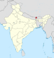Sikkim in India (claimed and disputed hatched).png