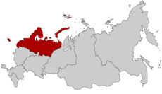 Map of Russia - Northwestern Federal District.png