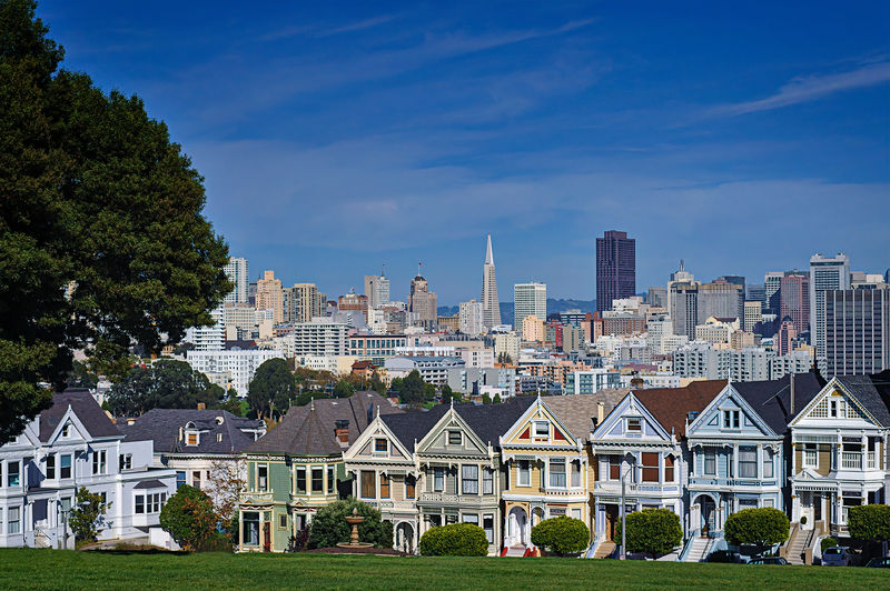 Soubor:View of the Painted Ladies from Alamo Square Park, San Francisco, California-Flickr.jpg