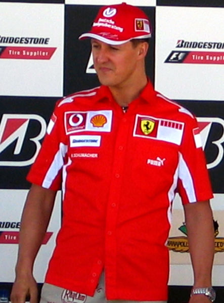 Soubor:Michael Schumacher-I'm the man (cropped).jpg