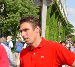 Michael Stich jako komentátor na French Open 2003