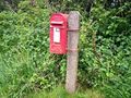 GR letterbox, west of Rhydwen - geograph.org.uk - 1275444.jpg