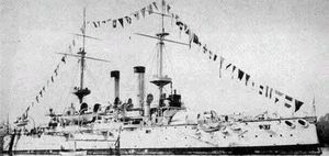 Japonská bitevní loď Fudži v roce 1905