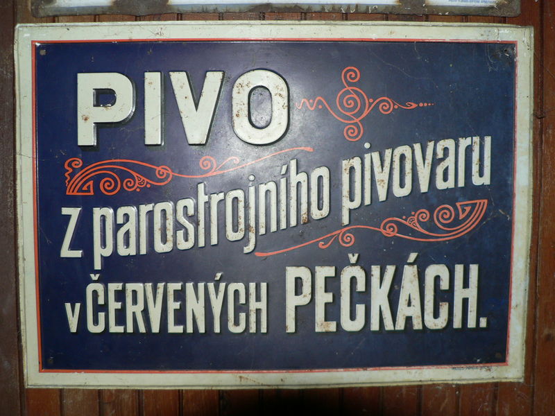 Soubor:Sign brewery Cervene Pecky.jpg