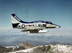 Last bulit A-4 Skyhawk in flight in February 1979.jpg