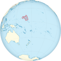 Marshall Islands on the globe (small islands magnified) (Polynesia centered).png