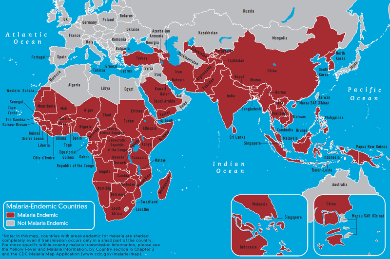 Soubor:Malaria-endemic countries eastern hemisphere-CDC.png