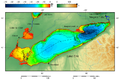Lake Erie and Lake Saint Clair bathymetry map 2.png