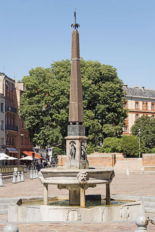 Fontána "griffoul" je nejstarší kašnou v Toulouse