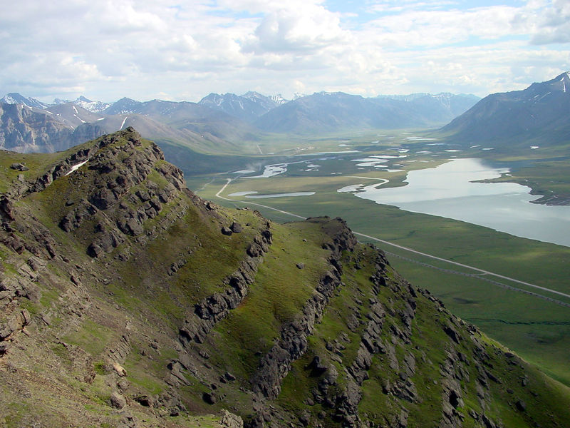 Soubor:Fortress Mountain Formation, Alaska.jpg