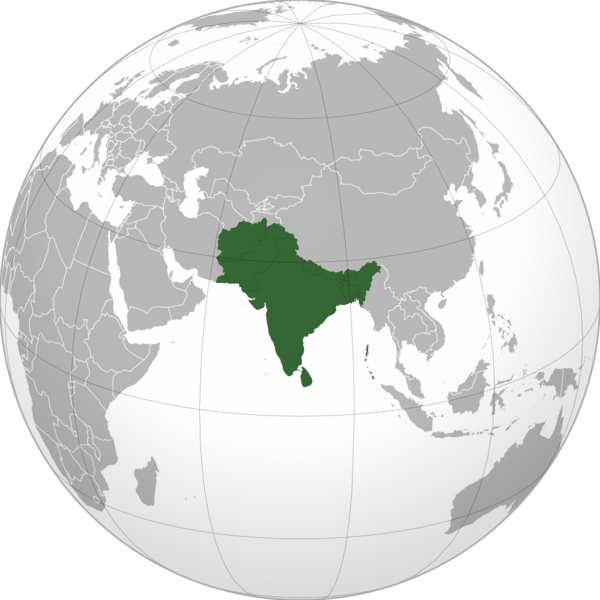 Soubor:South Asia (orthographic projection) without national boundaries.png