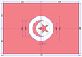 Flag of Tunisia (1959–1999) (construction sheet).png