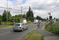 Poděbrady, Mělnická street, level crossing.jpg