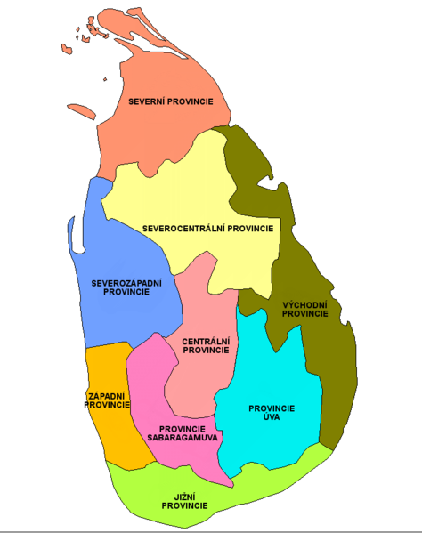 Soubor:Provincie Šrí Lanky.png