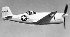 Bell XP-77 in flight (SN 43-34916). This aircraft was destroyed in a crash on Oct. 22, 1944 061024-F-1234P-048.jpg