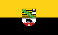 Zemská služební vlajkaSaska-Anhaltska
