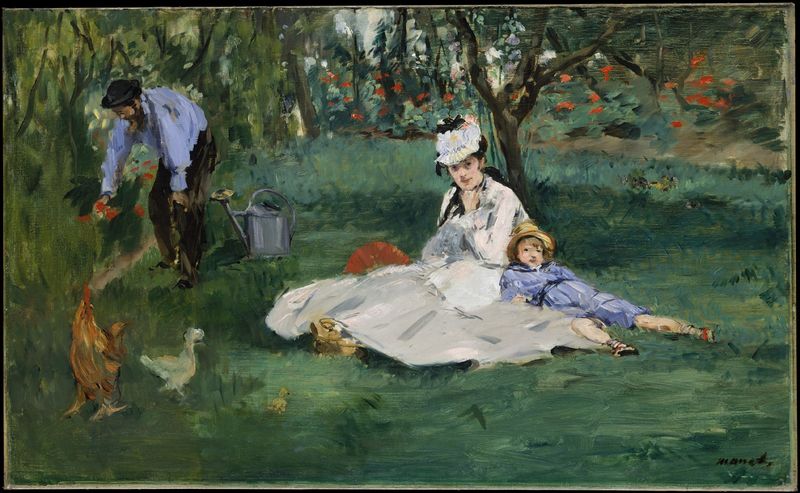 Soubor:Édouard Manet --The Monet Family in Their Garden at Argenteuil.jpg