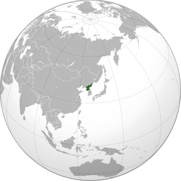 Soubor:North Korea (orthographic projection).png