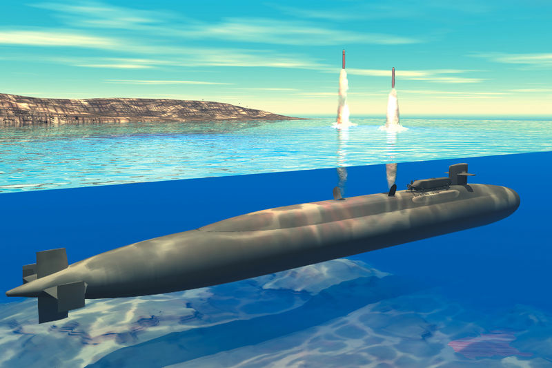 Soubor:Ohio-class submarine launches Tomahawk Cruise missiles (artist concept).jpg