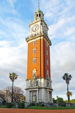 Torre Monumental is a clock tower located in the barrio (district) of Retiro in Buenos Aires.