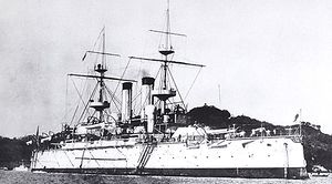 Japonská bitevní loď Jašima v roce 1897
