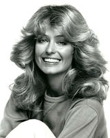 Photo of Farrah Fawcett from the television program Charlie's Angels.