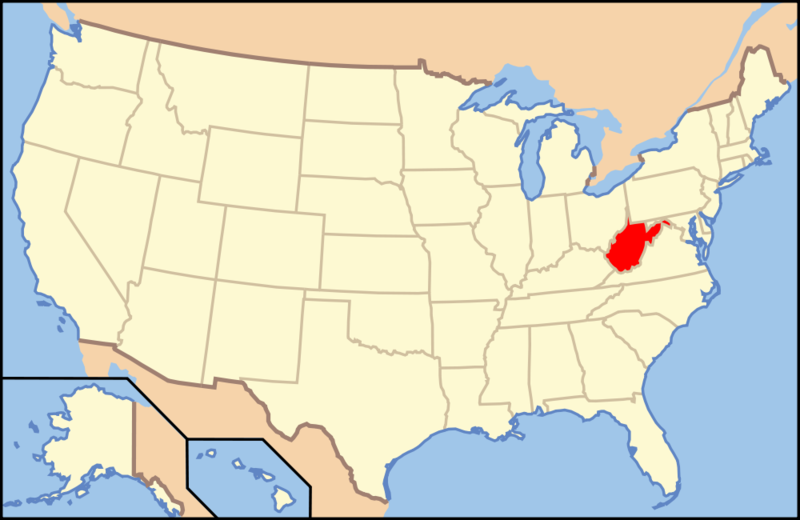 Soubor:Map of USA WV.png