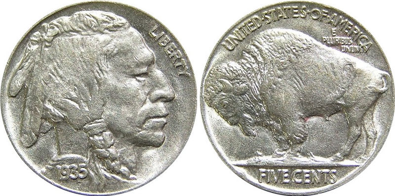 Soubor:1935 Indian Head Buffalo Nickel.jpg