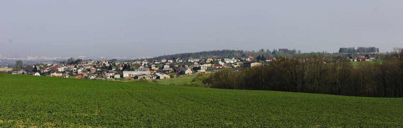 Panorama obce Vřesina