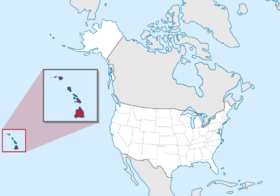 Havaj na mapě USA