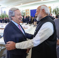 Prime Minister Of Bharat Shri Narendra Damodardas Modi with Secretary-General of the United Nations António Guterres.jpg